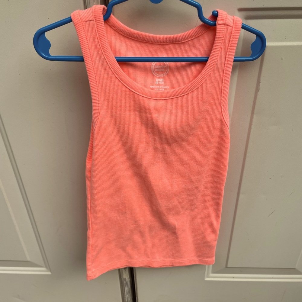 Neon Orange, Tank Top, Size S/6-6X